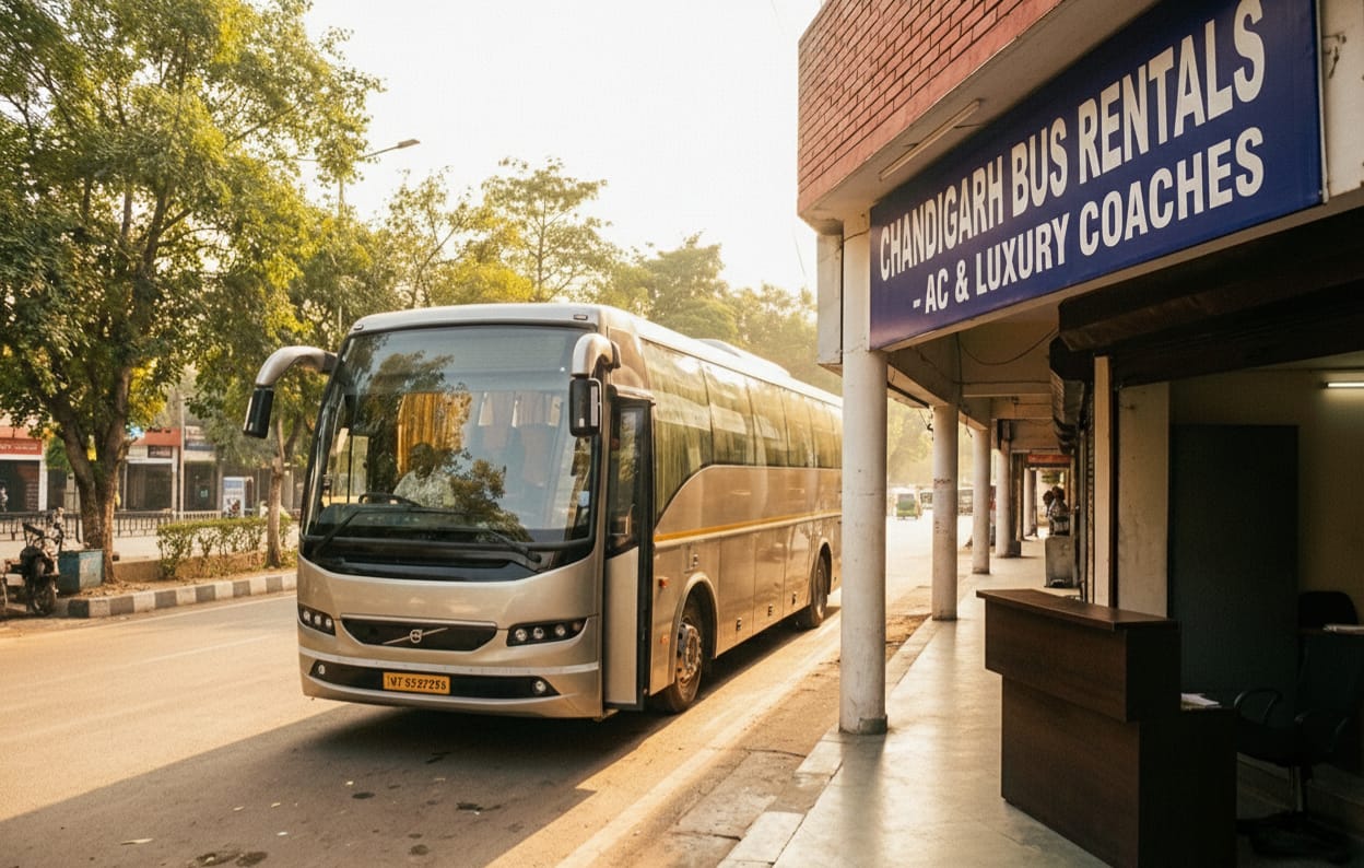 Bus on Rent in Chandigarh: The 2025 Price Guide for Volvos & Luxury Coaches