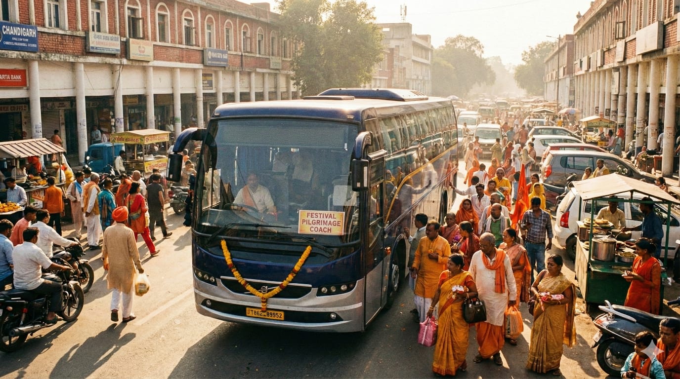 Festival Season Rush: Smart Bus Booking Strategies for Chandigarh Pilgrims